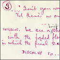 Paul McCartney Handwritten “Take It Away” Video Script