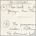Paul McCartney Handwritten “Take It Away” Video Script