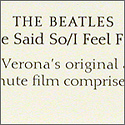 The Beatles She Said So/I Feel Fine Music Video Original Artwork