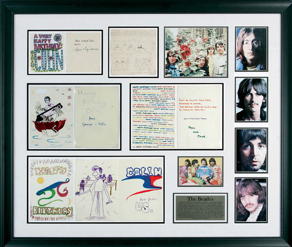 A Collection of Birthday Cards Created by the Beatles and Their Wives