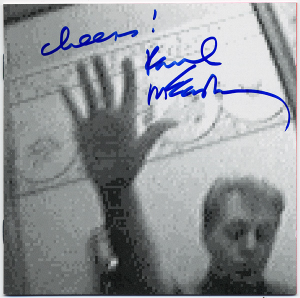 Paul McCartney Signed "Driving Rain" CD