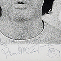 Paul McCartney Signed Promo Card With Hand-Drawn Smiley Face