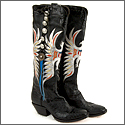 Johnny Cash Stage Worn Leather Boots