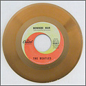 The Beatles "Nowhere Man" Original RIAA Single Gold Record Award