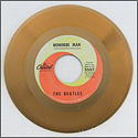 The Beatles "Nowhere Man" Original RIAA Single Gold Record Award