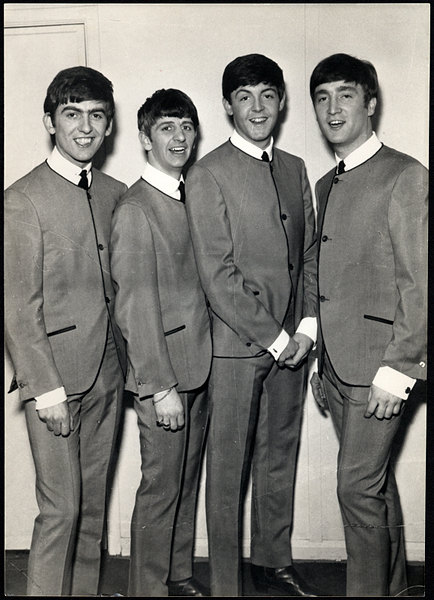Beatles 1963 Vintage Stamped Photograph