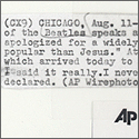 Beatles John Lennon 1966 Apology Press Conference Vintage Stamped Photograph