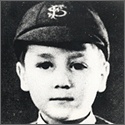 John Lennon Age 9 "School Cap" Vintage Stamped Photograph