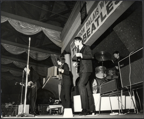 The Beatles 1963 "Wimbledon Palais" Vintage Stamped Photograph