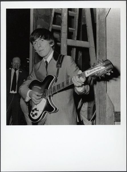George Harrison 1964 Vintage Stamped Photograph