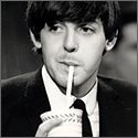 Paul McCartney 1964 "Ed Sullivan Show" Vintage Stamped Photograph