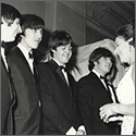 The Beatles 1965 "HELP" Premiere Vintage Stamped Photograph