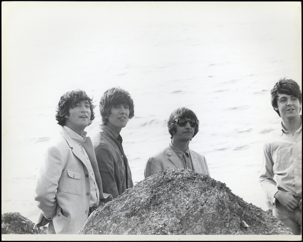 The Beatles 1965 "HELP!" Vintage  Stamped Photograph by Gloria Stavers