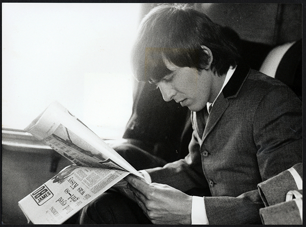 George Harrison 1963 Vintage Stamped Photograph