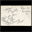 Beatles Signed and Inscribed Promotional Picture Card With Pete Best