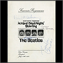 The Beatles Signed "A Hard Days Night" 1964 Movie Premiere Book