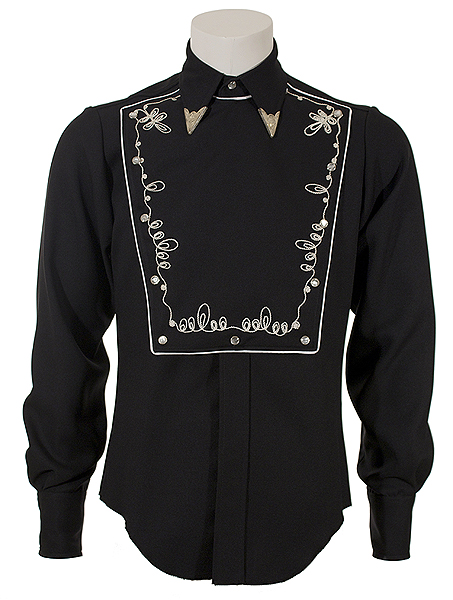 Michael Jackson Worn Western Style Black Shirt