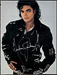 Michael Jackson Signed Program Picture