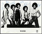 The Jacksons With Michael Jackson Signed Photograph