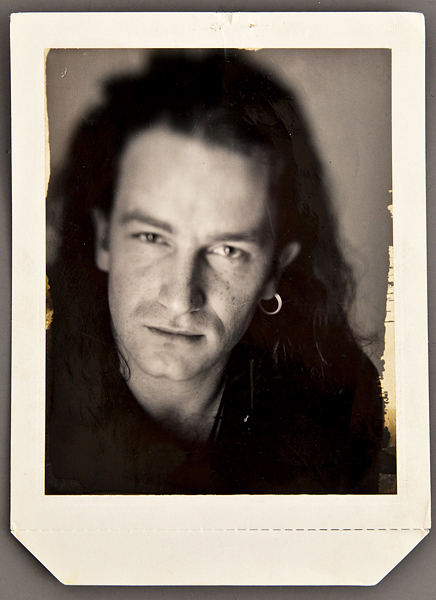 Bono Original Polaroid Photograph Signed and Inscribed by Photographer Matthew Roleston on the Verso