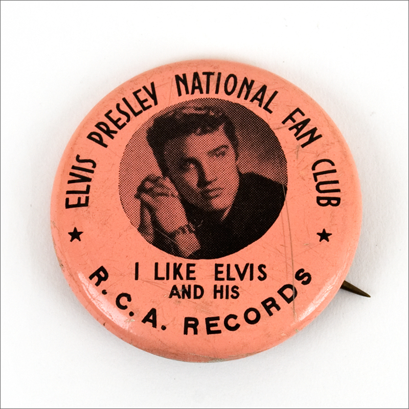 Elvis Presley Fan Club Pin 1956 1.75" New/Old Stock 