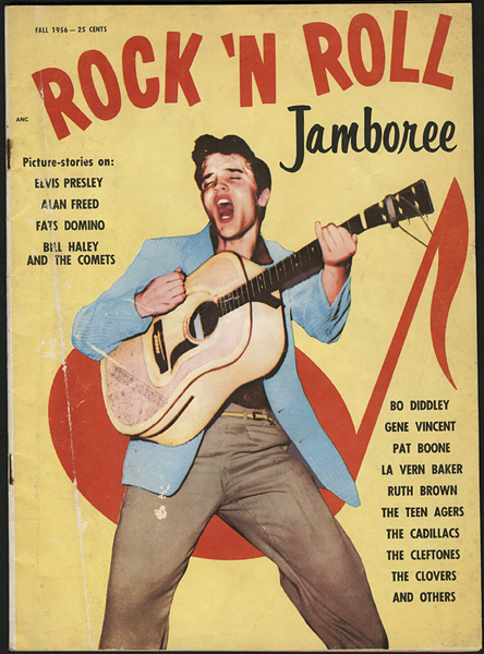 "Rock N Roll Jamboree "Magazine Featuring Elvis Presley On the Cover