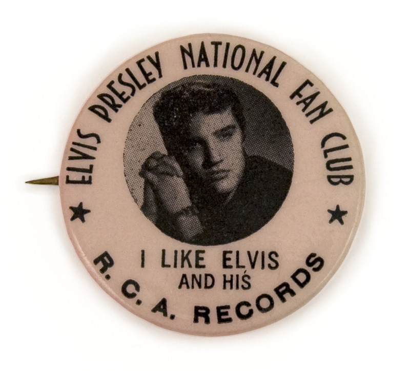 Lot detail elvis presley national fan club pinback button