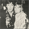 Paul and Linda McCartney Photograph Signed By Linda