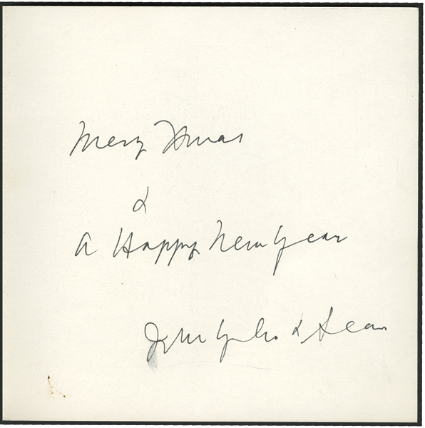 John Lennon & Yoko Ono Family Holiday Cards Signed by Ono (2)
