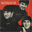 Beatles Puritan Shirt Promotional Poster Circa 1960s 