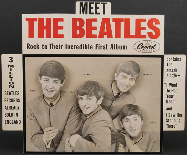 Original Beatles Capital Records "Meet The Beatles" Store Motion Display