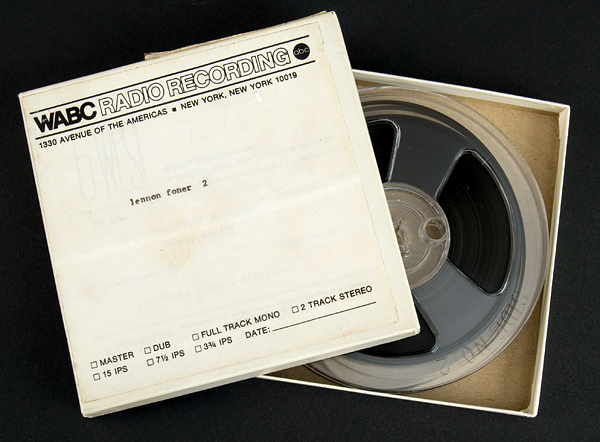 John Lennon Original Unedited WABC Radio Interview Tape Circa 1974