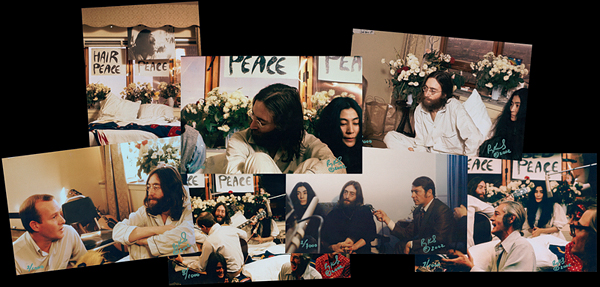 John Lennon and Yoko Ono Limited Edition Photographs Signed by Roy Kerwood