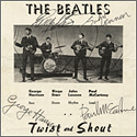 The Beatles Signed "Twist And Shout" Promotional Flyer