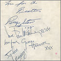 Beatles Signed and Inscribed Promotional Picture Card