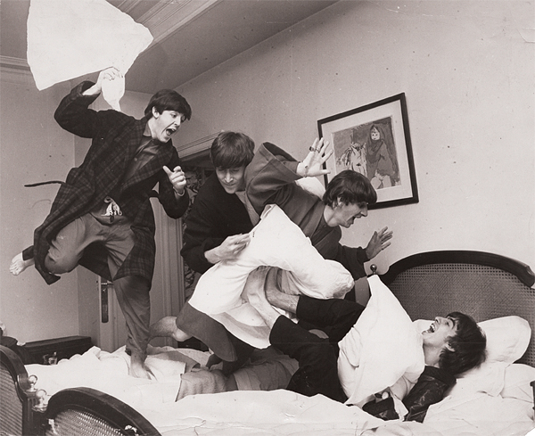 Beatles 1964 Harry Benson Original Wire Photograph 
