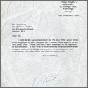 Beatles 1966 Signed The Beatles Limited Letters of Termination 