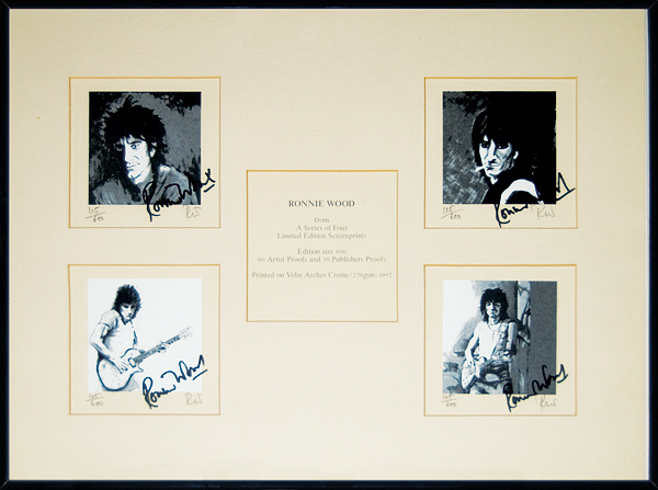 Ronnie Wood Limited Edition Signed Screen Prints