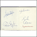 Rare John Lennon Signed "In His Own Write" With Brian Epstein, Cynthia Lennon, Helen Shapiro and Wilfrid Brambell