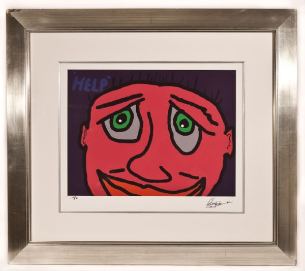 Ringo Star Signed Original "Help" Lithograph