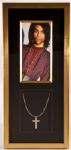 Prince Photo Shoot Worn Gold Cross and Necklace