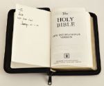 Larry Mullen, Jr. Signed and Inscribed Personal Bible