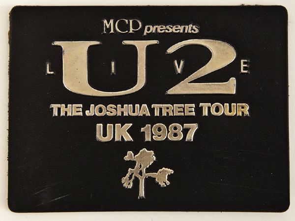 U2 Joshua Tree Tour Backstage Badge