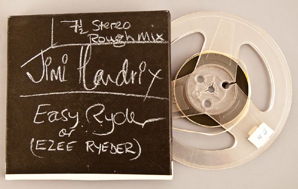 Jimi Hendrix "Easy Ryder"  Signed and Inscribed Personal Studio Outtakes Reel To Reel Tape
