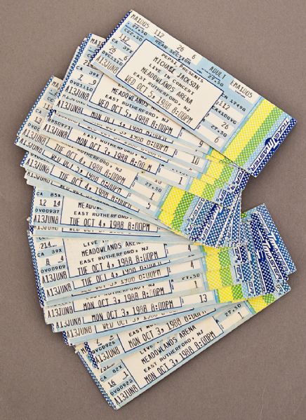 Michael Jackson Concert Ticket Archive
