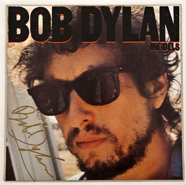 Bob Dylan Signed "Infidels" Album