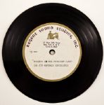 Jimi Hendrix's Personal Acetate for Burning Of The Midnight Lamp With Handwritten Lyrics and Drawings on the Sleeve