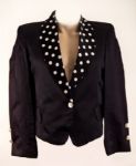 Prince Stage Worn Black Jacket With White Polka Dots