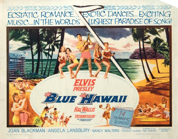 Elvis Presley Original "Blue Hawaii" Movie Poster