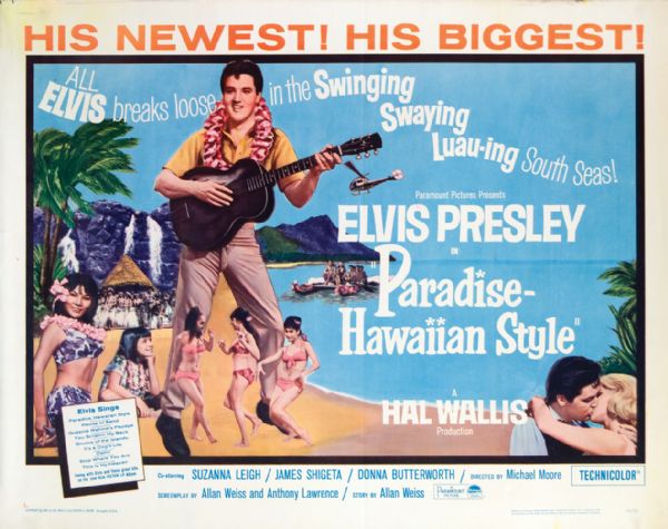 Elvis Presley Original  "Paradise - Hawaiian Style"  Movie Poster